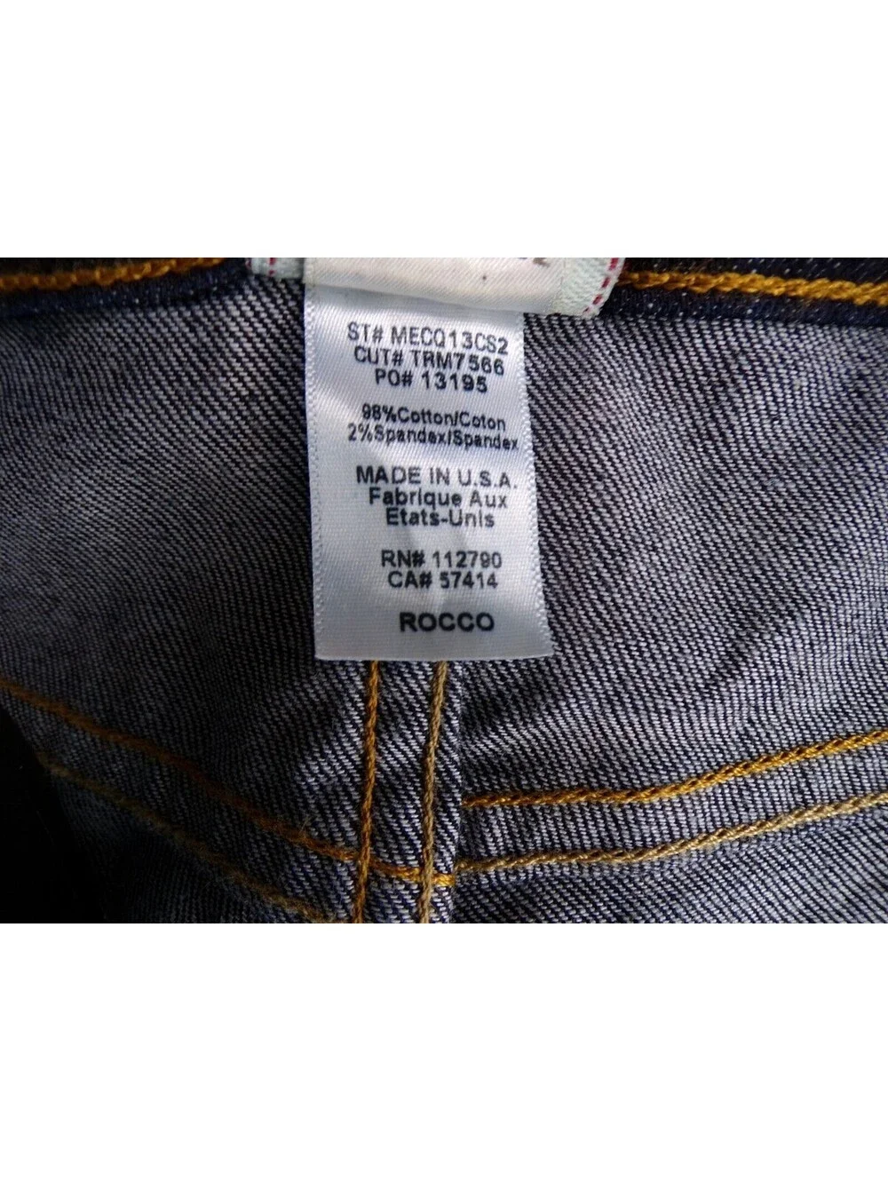 New True Religion Mens Rocco Jeans Relaxed Skinny Jeans Dark Rinse Blue 31x34